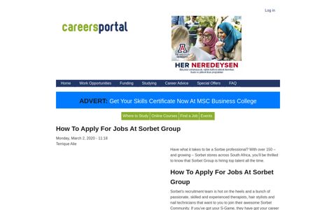 How To Apply For Jobs At Sorbet Group | Careers Portal