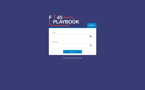 F45 Playbook | Login