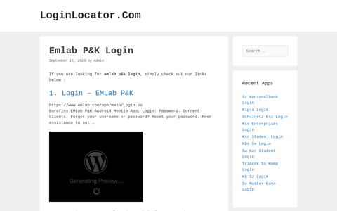 Emlab P&K Login - LoginLocator.Com