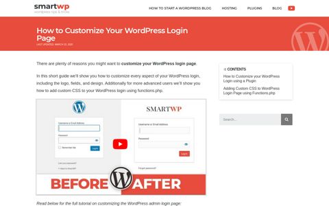 How to Customize Your WordPress Login Page - SmartWP