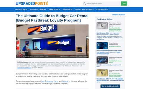 Ultimate Guide to Budget Car Rental [Budget Fastbreak ...