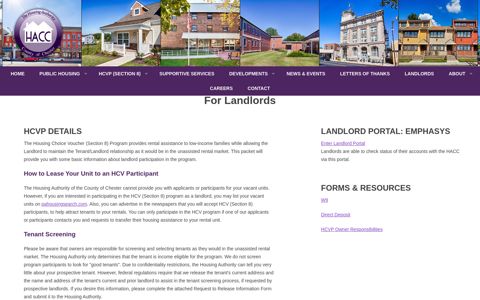 Landlords - Housing Authority of Chester County