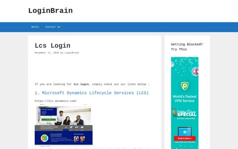 Lcs Microsoft Dynamics Lifecycle Services (Lcs) - LoginBrain