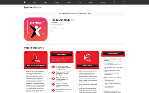 ‎Honda Joy Club on the App Store