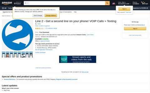 Line 2 - Get a second line on your phone! VOIP ... - Amazon.com