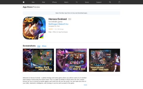 ‎Heroes Evolved on the App Store