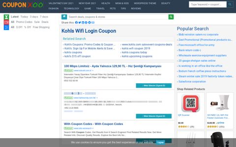 Kohls Wifi Login Coupon - 12/2020 - Couponxoo.com