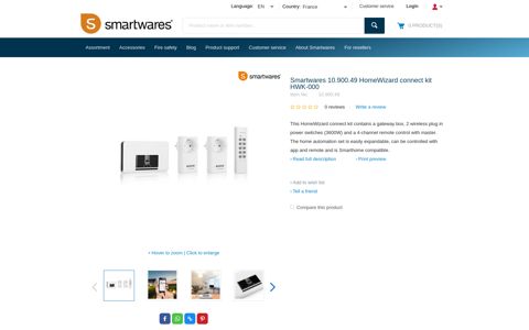Smartwares 10.900.49 HomeWizard connect kit HWK-000 ...