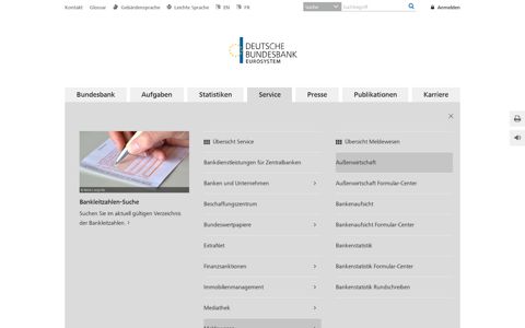 Elektronische Einreichung | Deutsche Bundesbank