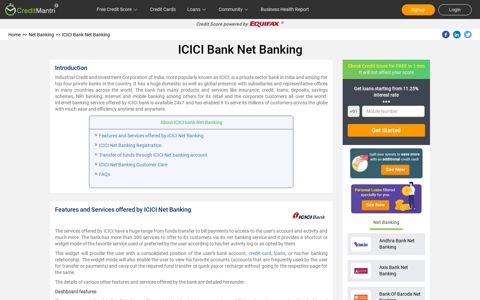 ICICI Bank Net Banking | ICICI Bank Online Banking ...
