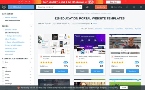 Education Portal Website Templates - Template Monster