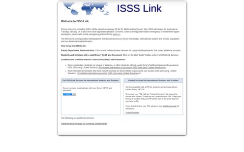 Welcome to ISSS Link