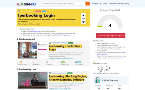 Iperbooking Login - A database full of login pages from all ...