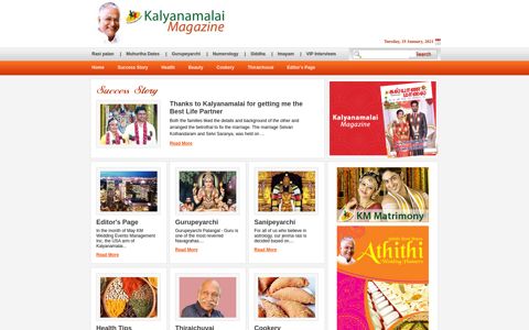 Kalyanamalai Matrimonial Magazine, Tamil Matrimony, Indian ...