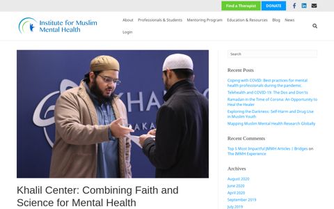 Khalil Center: Combining Faith and Science for Mental Health ...