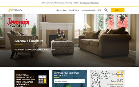 Jerome's Furniture | Home Furnishings Financing | Synchrony