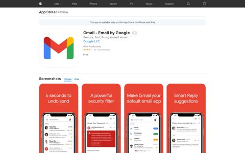 ‎Gmail - Email by Google on the App Store