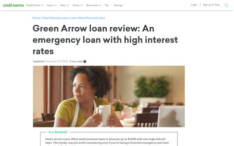 Green Arrow Loans Review: Emergency Loans | Credit Karma