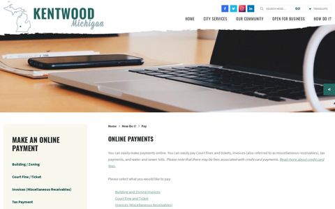 Online Payments - Welcome to Kentwood, MI