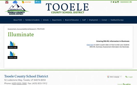 Illuminate – Assessment, Accountability & Research – Tooele ...