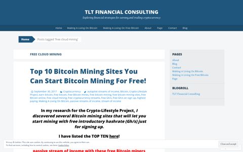 free cloud mining | TLT Financial Consulting