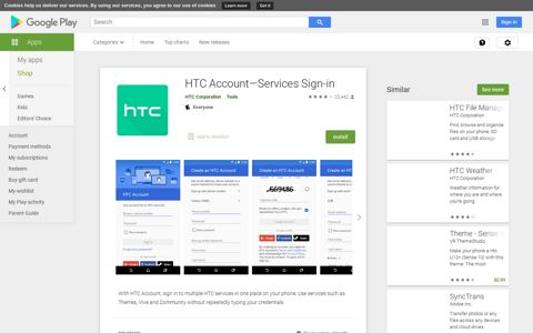 HTC Account—Services Sign-in - Apps on Google Play