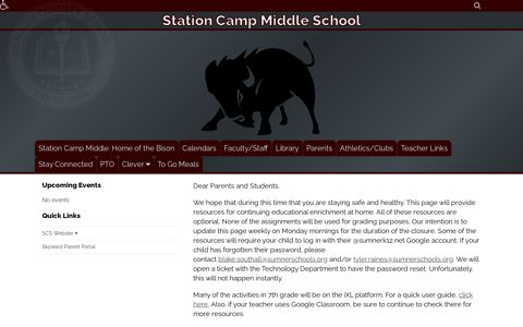 7th Grade Online Week 8 - Station Camp Middle School
