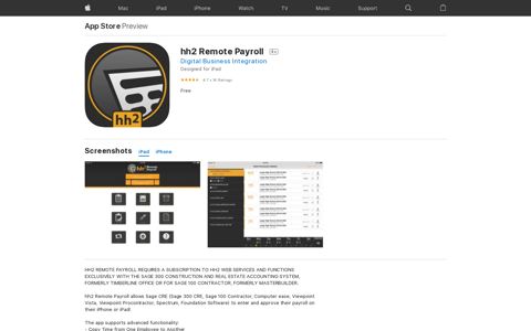 ‎hh2 Remote Payroll on the App Store
