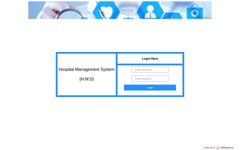 Hospital Management System - Login