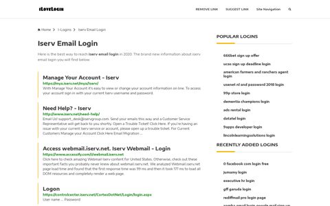 Iserv Email Login ❤️ One Click Access - iLoveLogin