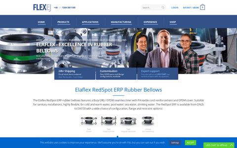 Elaflex RedSpot ERP Rubber Bellows - FlexEJ