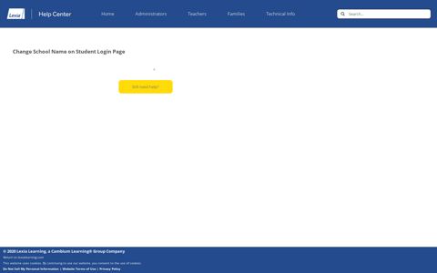 Change School Name on Student Login Page - Lexia Help ...