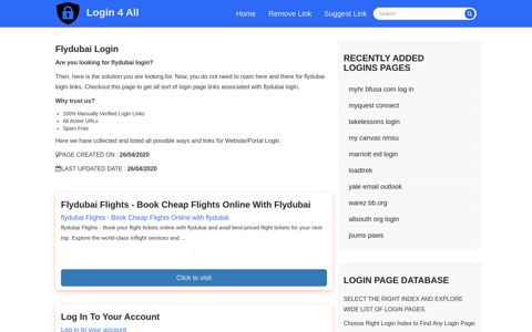 flydubai login - Official Login Page [100% Verified] - Login 4 All