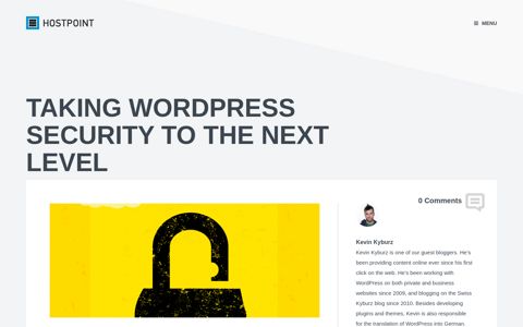 Taking WordPress security to the next level – Hostpoint blog ...
