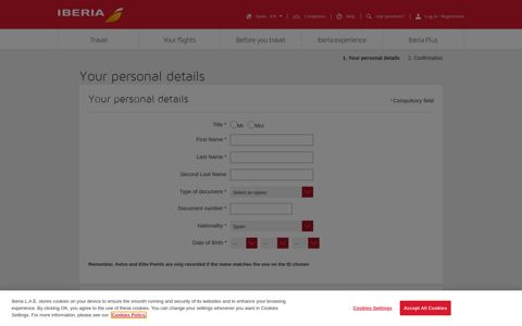 Register in Iberia Plus Programme - Iberia.com