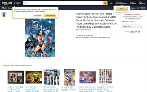 "Infinite Crisis" by Jim Lee - Hand-Signed by ... - Amazon.com