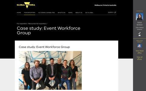 Case study: Event Workforce Group - Global Victoria