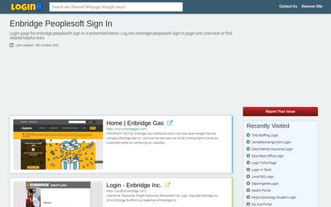 Enbridge Peoplesoft Sign In - Loginii.com