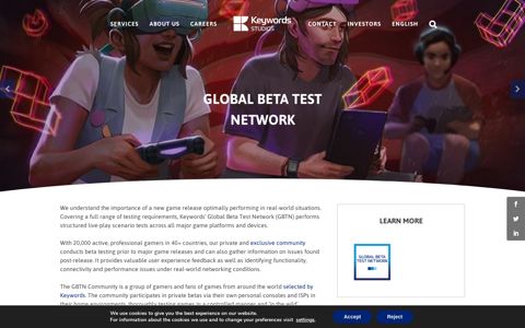 Global Beta Test Network - Keywords Studios