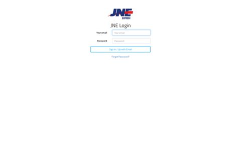 JNE Login - Paket ID