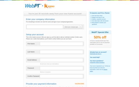 Sign Up for Medical Billing Software - Web-Based ... - Kareo