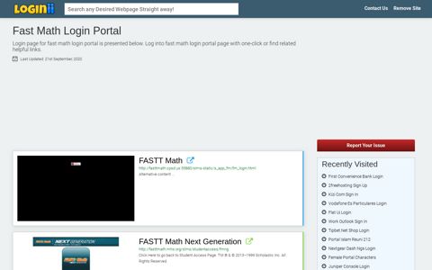 Fast Math Login Portal - Loginii.com