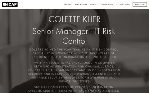 Colette Klier — ICAP