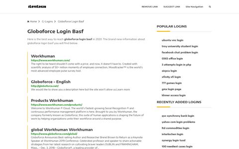 Globoforce Login Basf ❤️ One Click Access - iLoveLogin