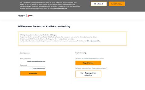 Amazon - Kreditkartenbanking - Landesbank Berlin