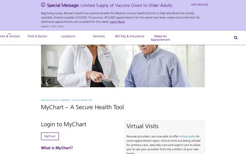 Login to Mychart - Secure Patient Portal | Renown Health