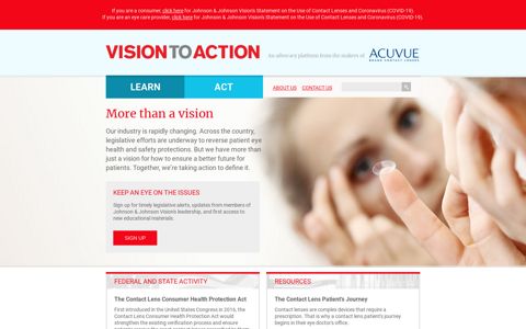 Johnson & Johnson Vision: Homepage