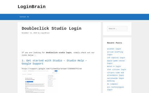doubleclick studio login - LoginBrain