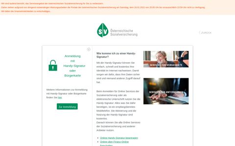 Willkommen am Portal der österreichischen Sozialversicherung