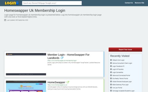 Homeswapper Uk Membership Login - Loginii.com